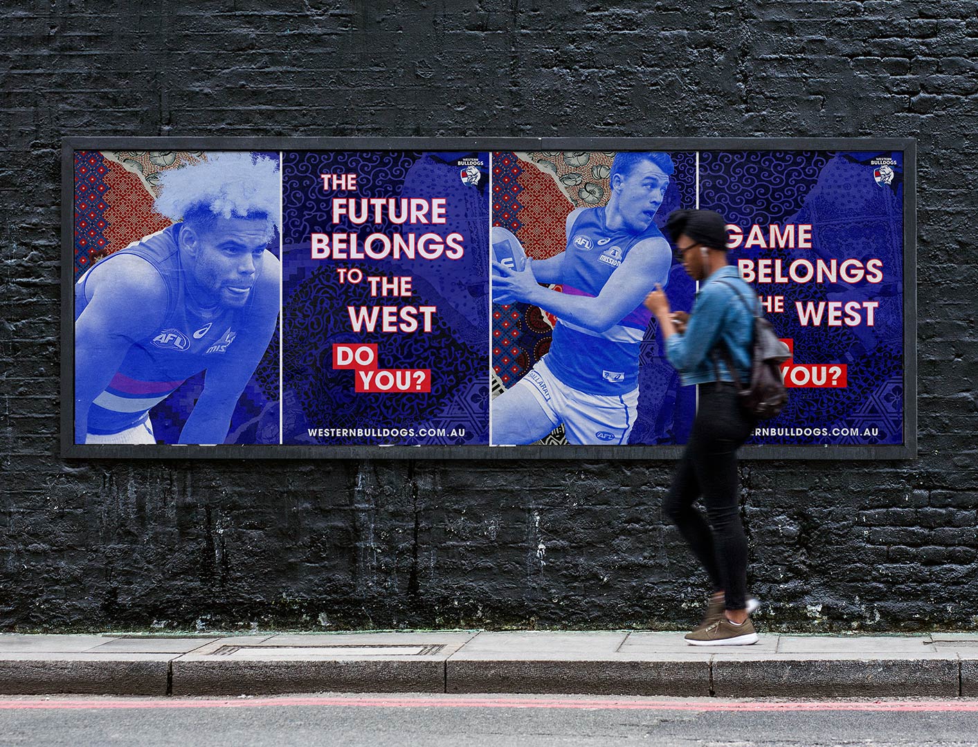 Western Bulldogs poster series "The Future Belongs to the West"